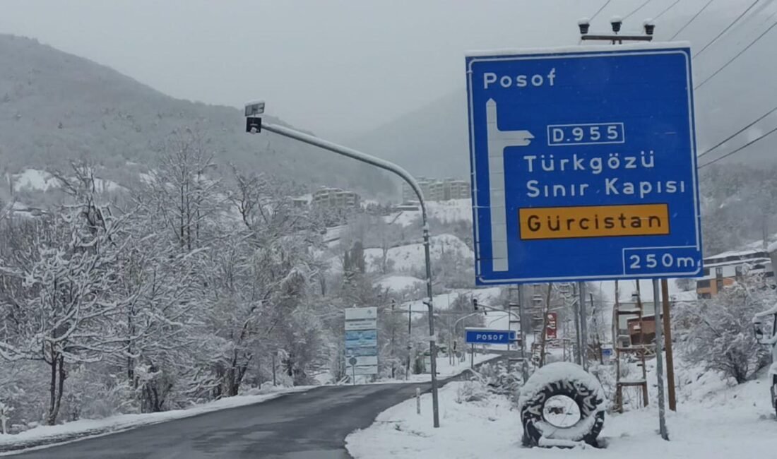 Alper TURGUT/POSOF (Ardahan), (DHA)- ARDAHAN’ın Posof ilçesinde etkili olan kar