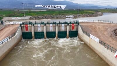 Alican GÜMÜŞ/HATAY, (DHA)- HATAY’da Karasu Regülatörü ve Derivasyon Kanalı'nın açılışı