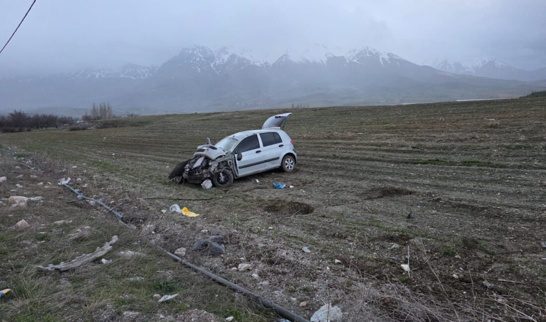 Kadir AYDIN/ MALATYA, (DHA)- MALATYA'nın Doğanşehir ilçesinde sürücüsünün direksiyon hakimiyetini