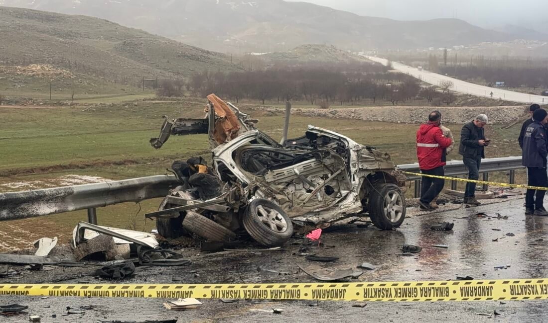 Kadir AYDIN/ MALATYA, (DHA)- MALATYA'nın Doğanşehir ilçesinde TIR ile otomobilin