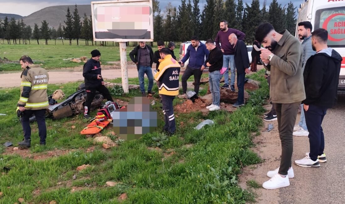 Salih KESKİN/KIZILTEPE (Mardin), (DHA)- MARDİN'in Kızıltepe ilçesinde kontrolden çıkarak devrilen
