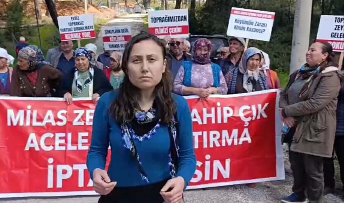MUĞLA,(DHA)-MUĞLA’nın Milas ilçesi Akbelen’deki maden sahasında yapılan keşif sırasında görevli