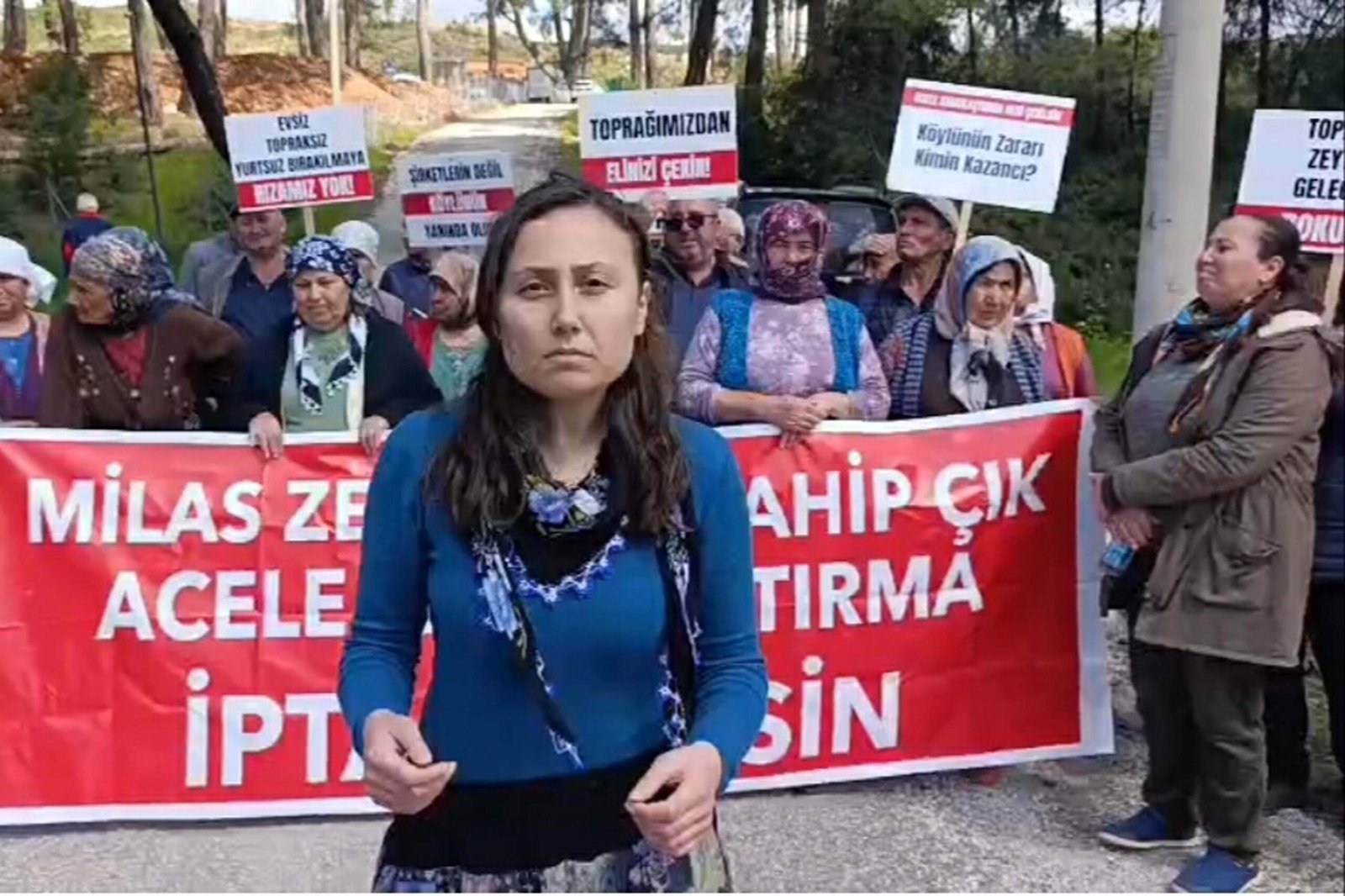 MUĞLA,(DHA)-MUĞLA’nın Milas ilçesi Akbelen’deki maden sahasında yapılan keşif sırasında görevli