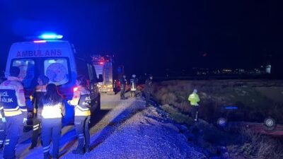 Halil Can ÖZEKER/ÇORUM, (DHA)- ÇORUM’da sürücüsünün kontrolünü kaybettiği otomobil, takla