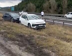 Mutlu YUCA/GEREDE (Bolu), (DHA)- BOLU’nun Gerede ilçesi Anadolu Otoyolu’nda yağmur