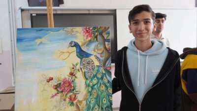 Sekvan KÜDEN/ŞIRNAK, (DHA)- ŞIRNAK Güzel Sanatlar Lisesi öğrencisi Hüsam Oral