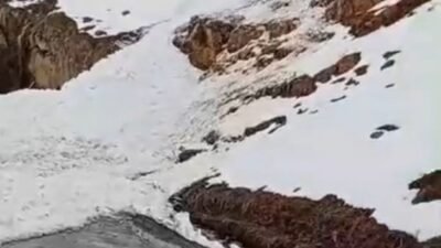 Sekvan KÜDEN/ŞIRNAK, (DHA)- ŞIRNAK'ın Uludere ilçesinde çığ düşen yol kapandı.