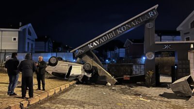 Furkan KAVUKLU/ KAYSERİ, (DHA)- KAYSERİ’de sürücüsünün kontrolünden çıkıp, takla atarak