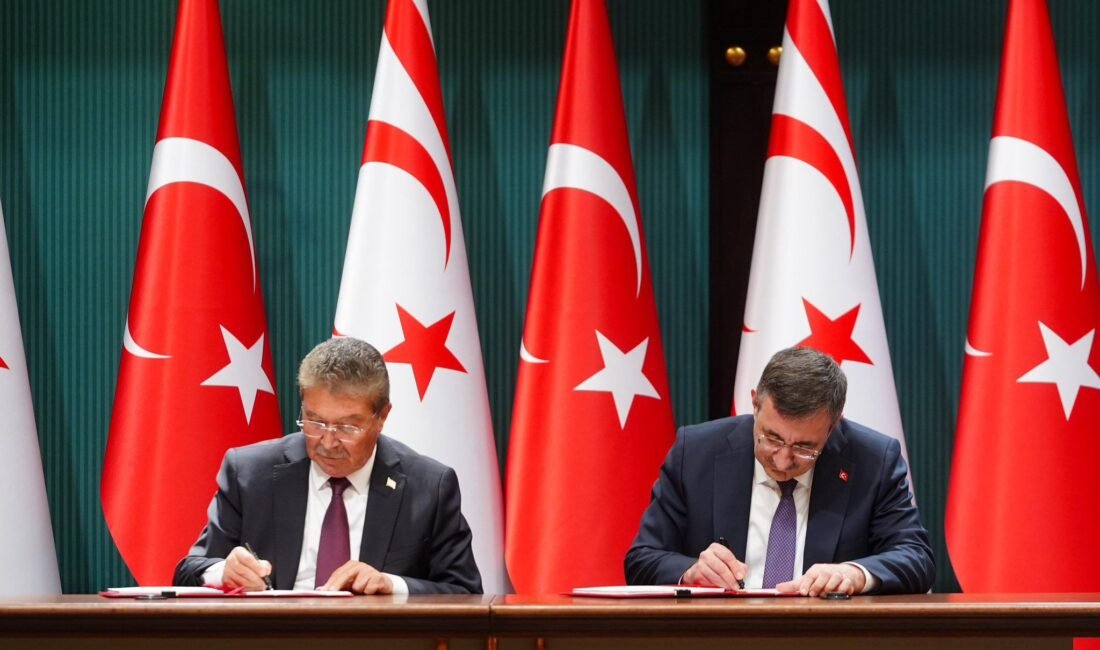 Mikail KARAMAN/ ANKARA, (DHA)- CUMHURBAŞKANI Yardımcısı Cevdet Yılmaz ile Kuzey