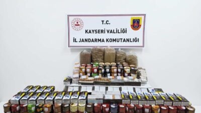 (RHA)- Kayseri’de, jandarma ekiplerince düzenlenen operasyonda 9 bin 660 adet