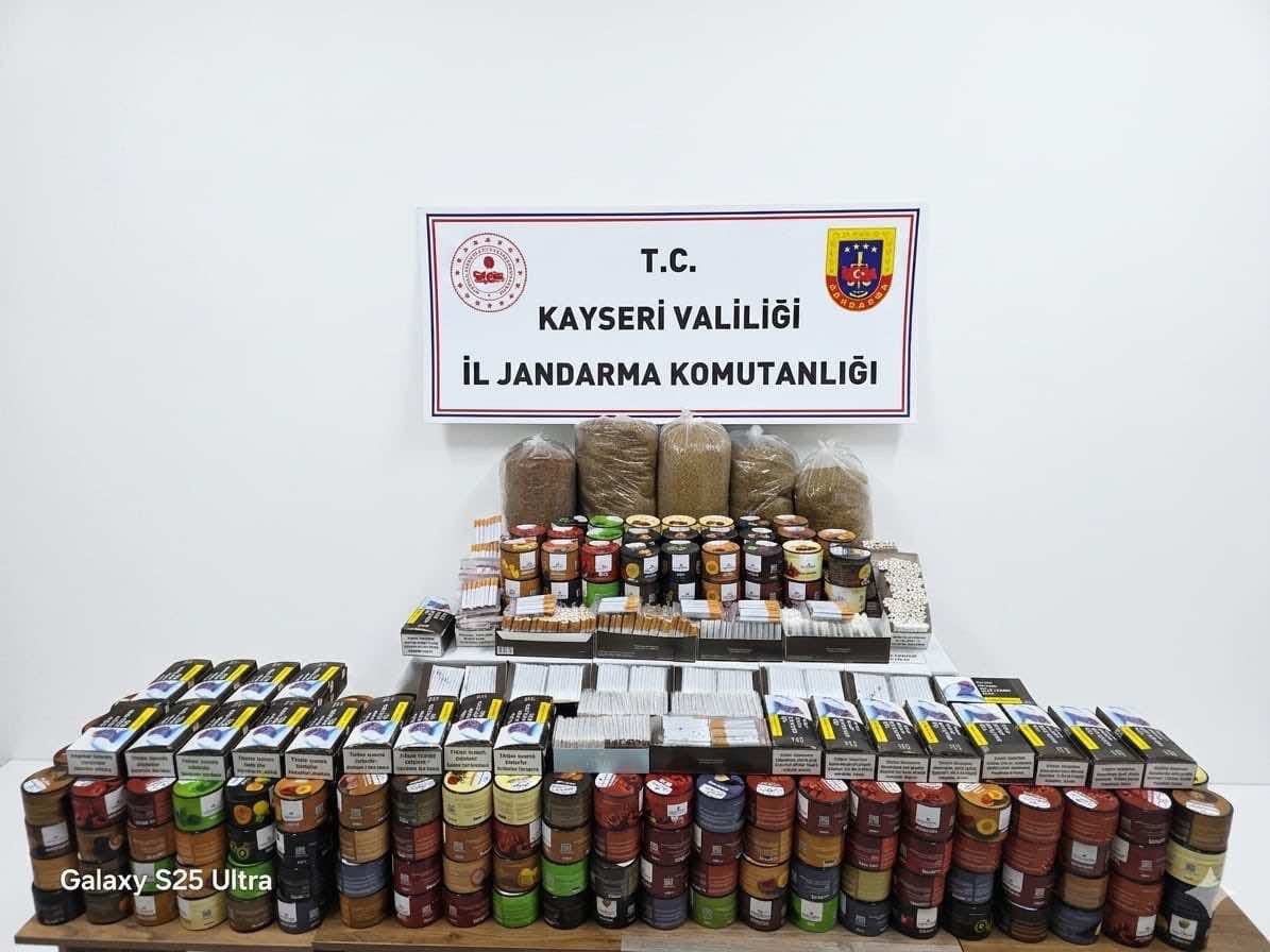 (RHA)- Kayseri’de, jandarma ekiplerince düzenlenen operasyonda 9 bin 660 adet