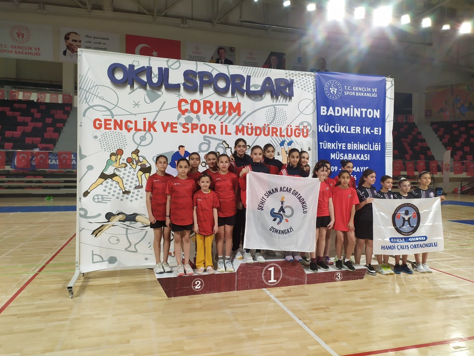 (RHA)- Çorum’da 9-12 Mayıs tarihleri arasında düzenlenen Okullar Arası Küçükler