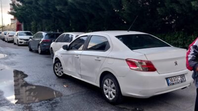 G. D. İsimli bir bayana ait olan aracın durduğu yerde