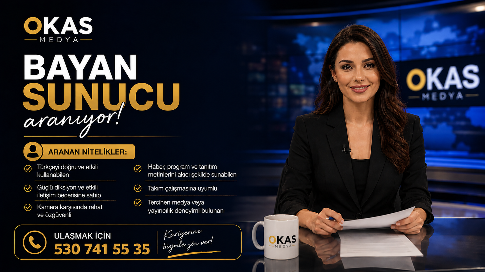 📌 Aranan Nitelikler: • Türkçeyi doğru ve etkili kullanabilen •