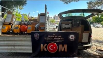(RHA) – Kayseri’de polis ekiplerince düzenlenen kaçakçılık operasyonunda 1 milyon