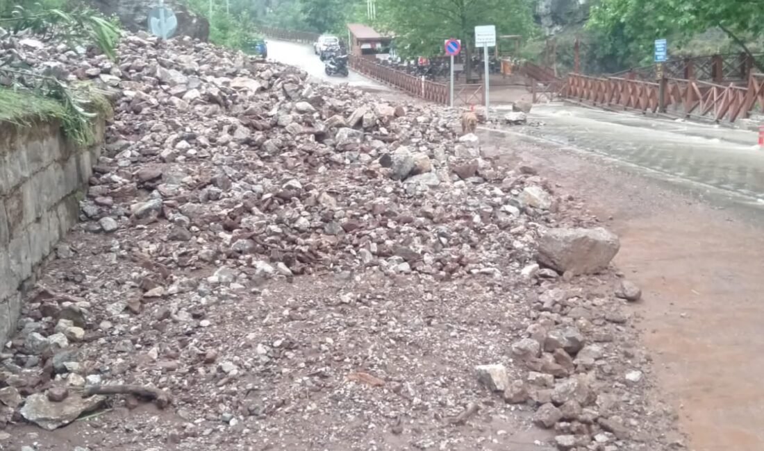 (RHA) – Kayseri’nin Yahyalı ilçesinde etkili olan sağanak yağış, bazı