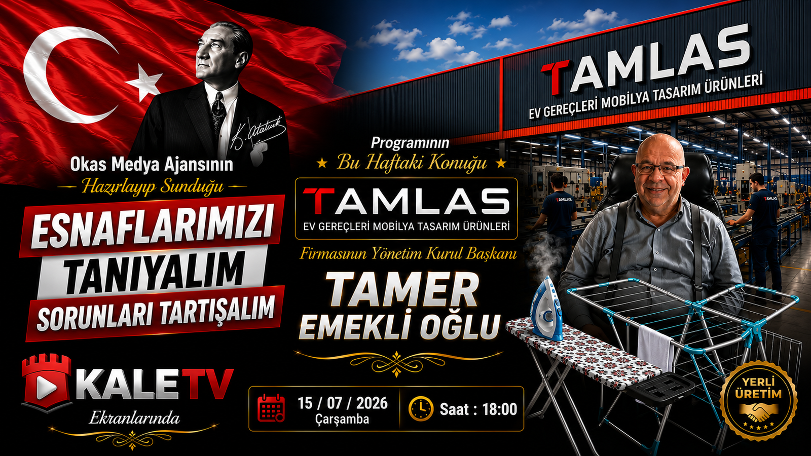 OKAS Medya Ajansı’nın hazırlayıp sunduğu “Esnaflarımızı Tanıyalım, Sorunları Tartışalım” programının
