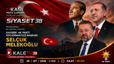 Cumartesi günü Sn. Selçuk MELEKOĞLU KaleTV kanalımızda saat 18:00’da  canlı