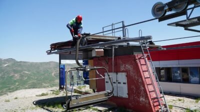 (RHA)- Erciyes Kayak Merkezi’nde tüm tesisler, yeni sezon öncesinde güvenli