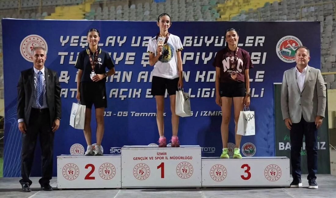 Atletizm sporcuları İzmir’den madalyalarla döndü (RHA)- İzmir’de düzenlenen Yeşilay U23 ve Büyükler Türkiye Atletizm Şampiyonası’nda
