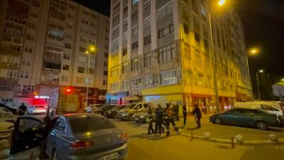 Kayseri’de 9 katlı bir apartmanda hissedilen yanık kokusu üzerine yapılan