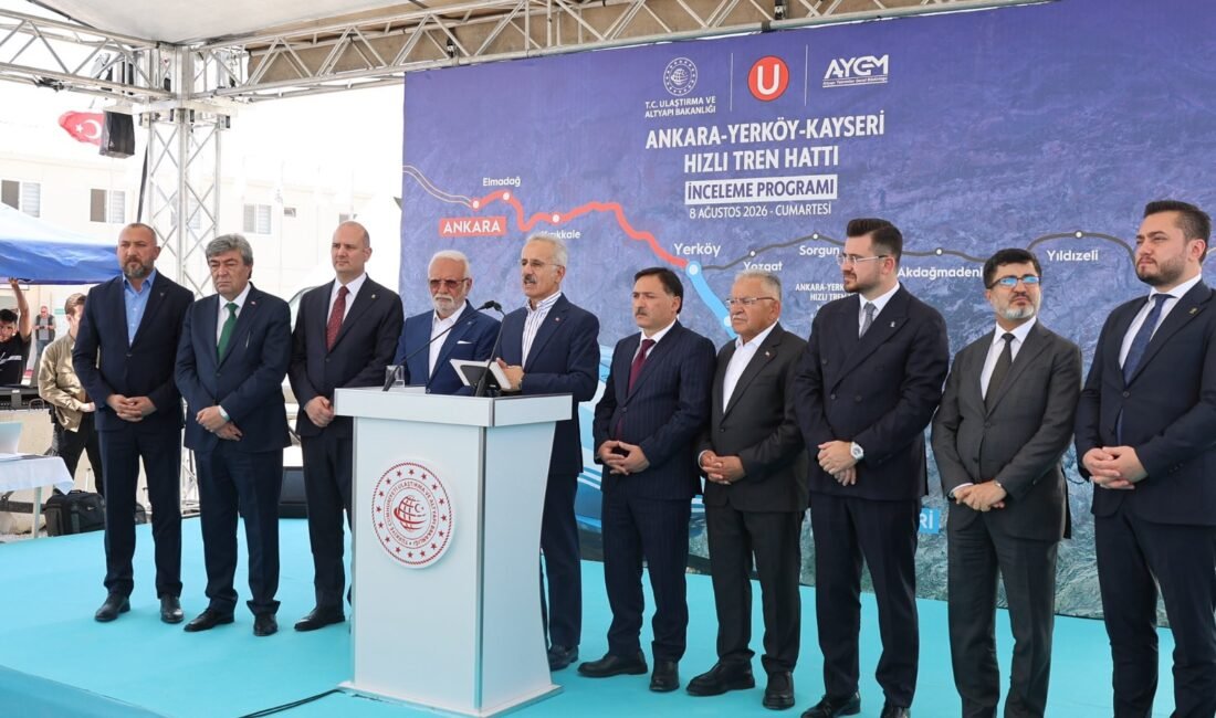 Ulaştırma ve Altyapı Bakanı Abdulkadir Uraloğlu, Yerköy-Kayseri Yüksek Hızlı Tren