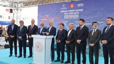 Ulaştırma ve Altyapı Bakanı Abdulkadir Uraloğlu, Yerköy-Kayseri Yüksek Hızlı Tren
