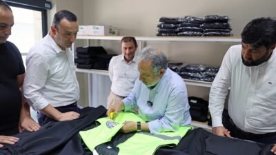Talas Belediyesi Hayır Çarşısı bünyesinde kurulan Tekstil Ürünleri Üretim Atölyesi’nde